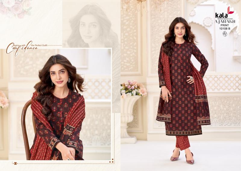 Kala ajrakh vol 1 ethnic dress material wholesale